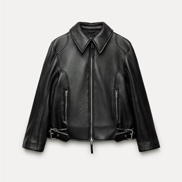 FAUX LEATHER JACKET ZW COLLECTION